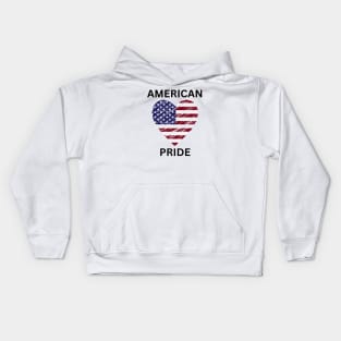 "American Pride" with Heart Kids Hoodie